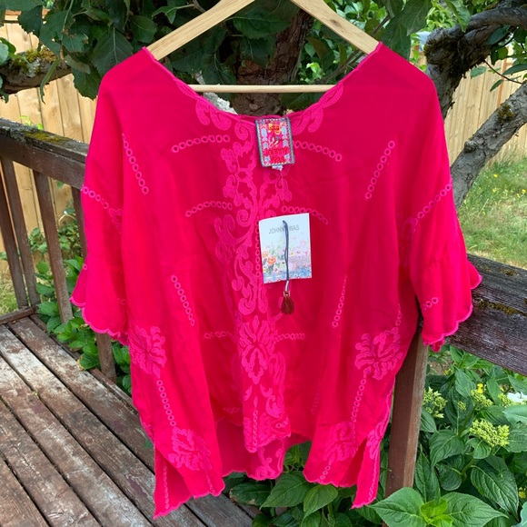 Johnny Was Tops - SOLD on the bay Johnny Was Pomegranate Top